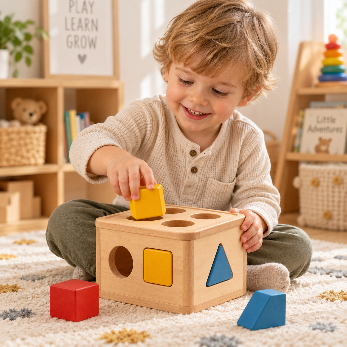 Toddler Shape Sorter Puzzle Box