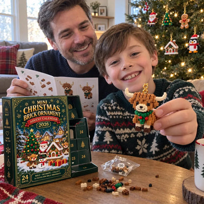 𝐁i𝐥𝐥𝐡𝐨𝐥®📆 24-Day Mini LEGO Christmas Brick Ornament Advent Calendar – 24 Unique Buildable Holiday Models