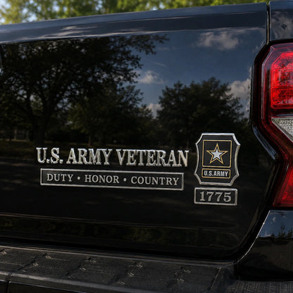 𝐁i𝐥𝐥𝐡𝐨𝐥®🗽U.S. Military Veteran Car Emblem Metal Badge Collection