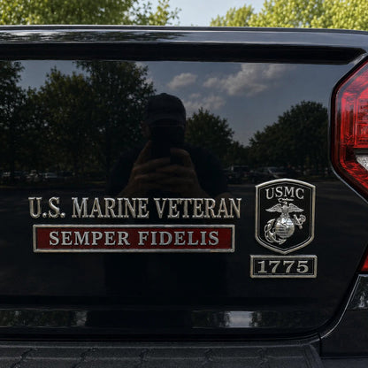 𝐁i𝐥𝐥𝐡𝐨𝐥®🗽U.S. Military Veteran Car Emblem Metal Badge Collection