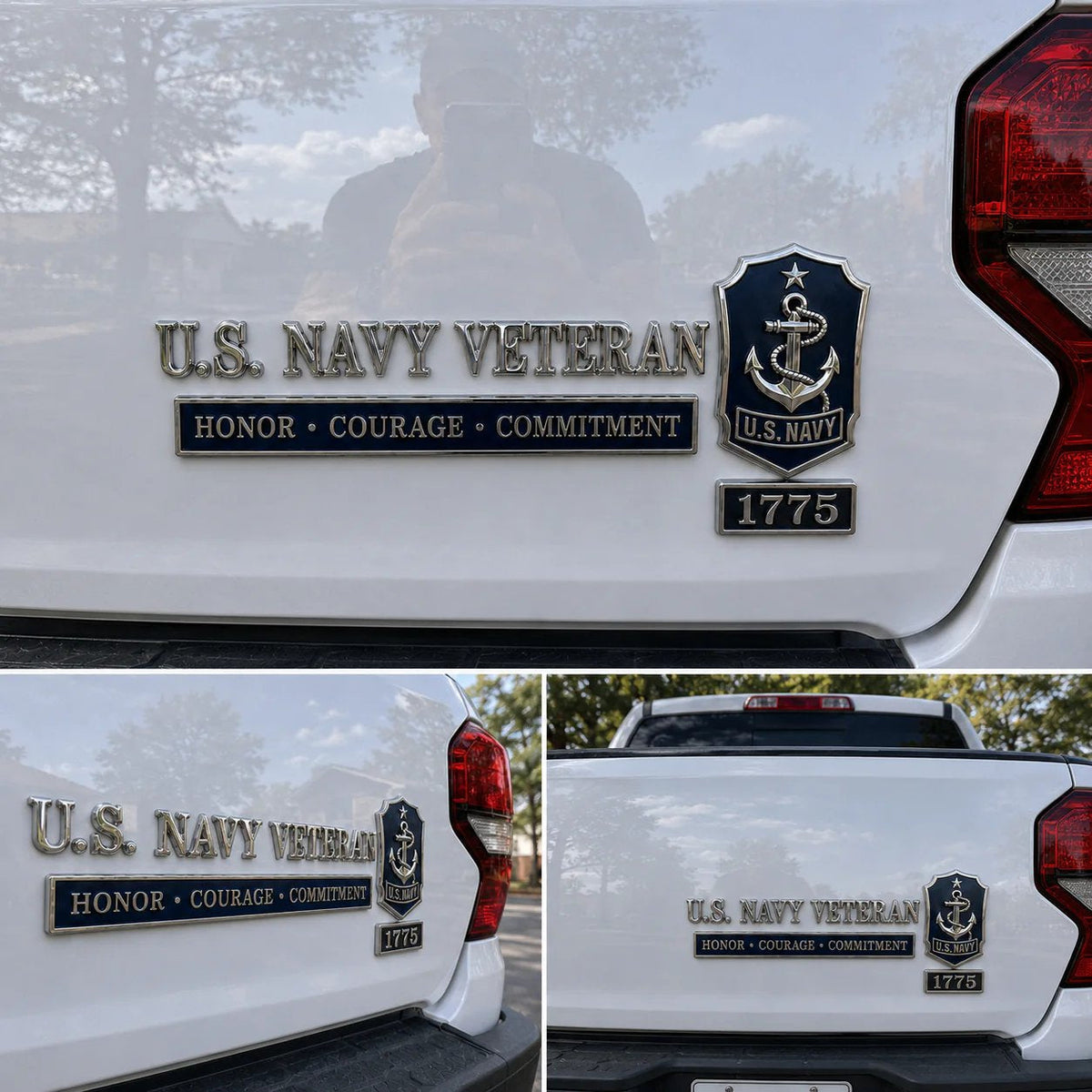 𝐁i𝐥𝐥𝐡𝐨𝐥®🗽U.S. Military Veteran Car Emblem Metal Badge Collection