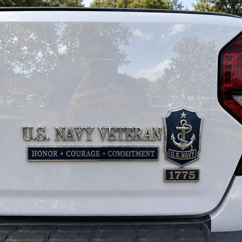 𝐁i𝐥𝐥𝐡𝐨𝐥®🗽U.S. Military Veteran Car Emblem Metal Badge Collection