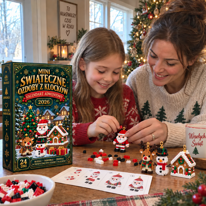 𝐁i𝐥𝐥𝐡𝐨𝐥®🎅 24-Day Mini LEGO Christmas Brick Ornament Advent Calendar – 24 Unique Buildable Holiday Models
