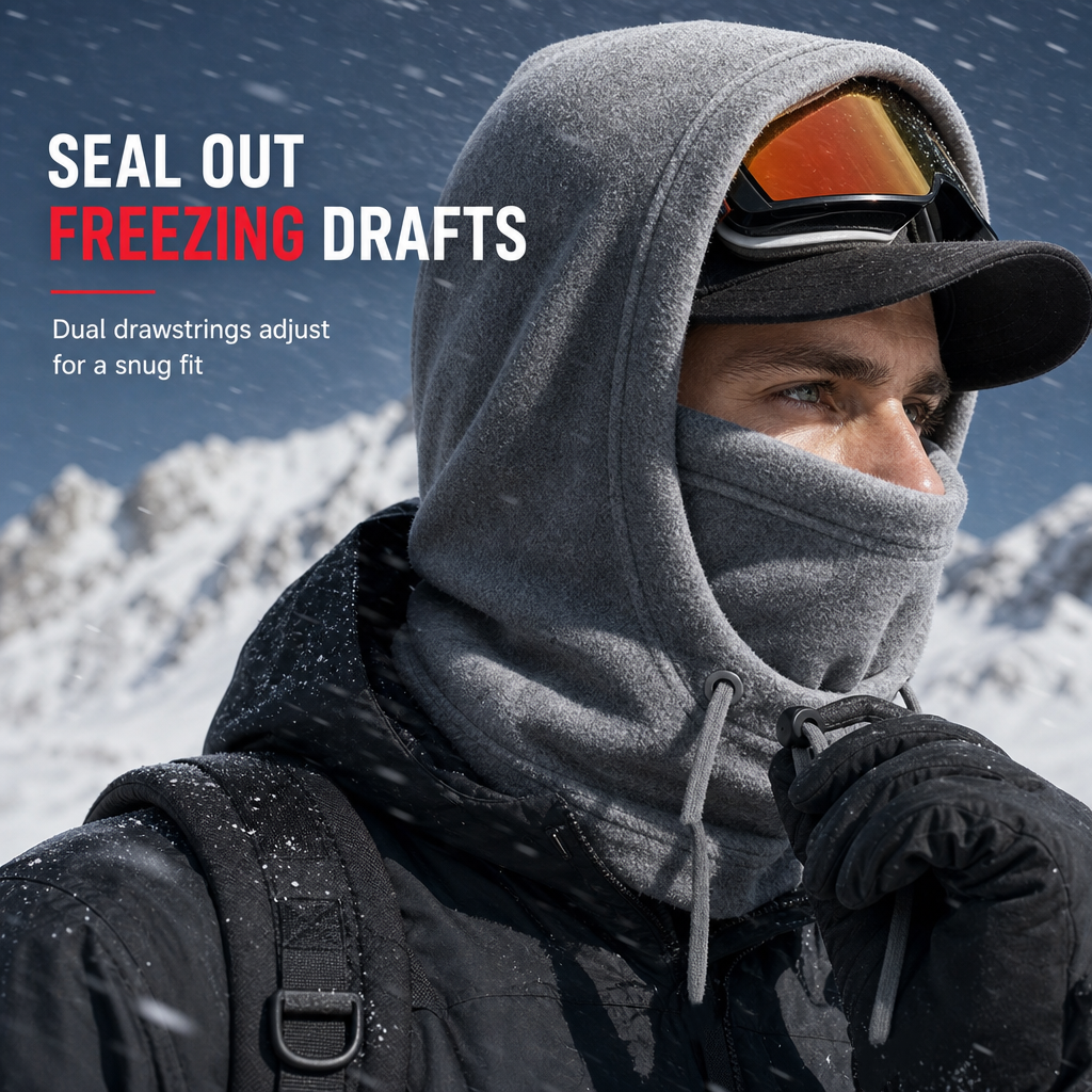 𝐁i𝐥𝐥𝐡𝐨𝐥®🧣❄️ 3-in-1 Winter Balaclava – windproof fleece covers head, neck, face & ears. Adjustable fit for skiing, cycling & cold weather! 🛡️💪