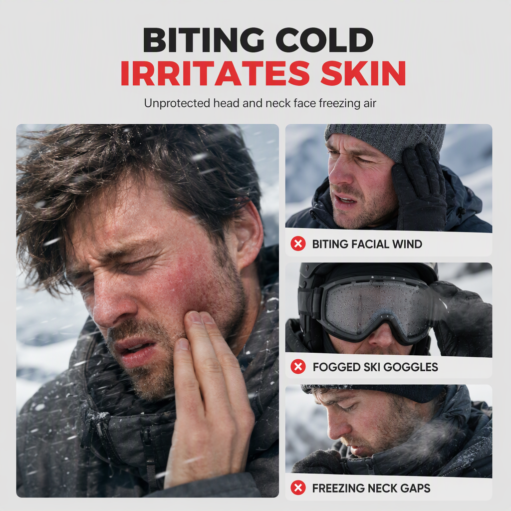 𝐁i𝐥𝐥𝐡𝐨𝐥®🧣❄️ 3-in-1 Winter Balaclava – windproof fleece covers head, neck, face & ears. Adjustable fit for skiing, cycling & cold weather! 🛡️💪