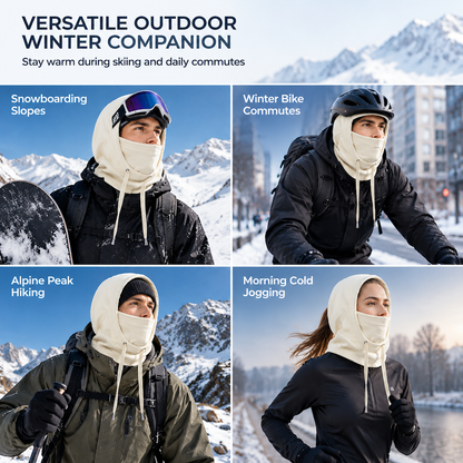 𝐁i𝐥𝐥𝐡𝐨𝐥®🧣❄️ 3-in-1 Winter Balaclava – windproof fleece covers head, neck, face & ears. Adjustable fit for skiing, cycling & cold weather! 🛡️💪